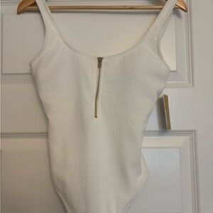 Michael Kors White One Piece Swimsuit